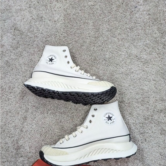 New Converse Off-White 70 AT-CX platform flatform Sneakers Ivory Men Sz 13 - Picture 5 of 7